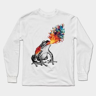 Fire Breathing Frog Long Sleeve T-Shirt